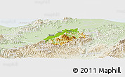 Physical Panoramic Map of Tocoa, lighten