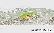 Physical Panoramic Map of Tocoa, lighten, semi-desaturated