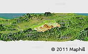 Physical Panoramic Map of Tocoa, satellite outside
