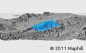 Political Panoramic Map of Tocoa, desaturated