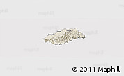 Shaded Relief Panoramic Map of Tocoa, cropped outside