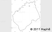 Blank Simple Map of Tocoa, cropped outside