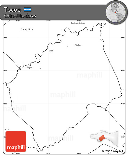 Blank Simple Map of Tocoa