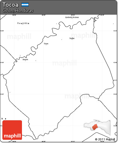 Blank Simple Map of Tocoa