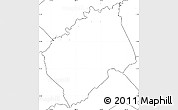 Blank Simple Map of Tocoa, no labels
