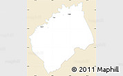 Classic Style Simple Map of Tocoa, single color outside