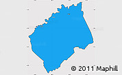 Political Simple Map of Tocoa, cropped outside