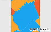 Political Simple Map of Tocoa