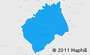 Political Simple Map of Tocoa, single color outside