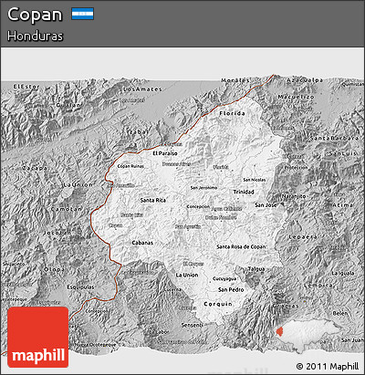 Gray 3D Map of Copan