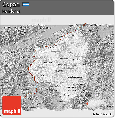 Gray 3D Map of Copan