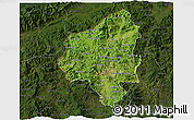 Satellite 3D Map of Copan, darken