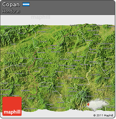 Satellite 3D Map of Copan