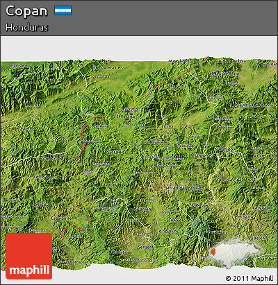 Satellite 3D Map of Copan