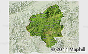 Satellite 3D Map of Copan, lighten