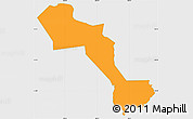 Political Simple Map of Concepcion, single color outside