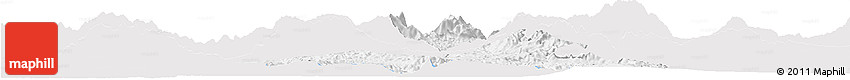 Silver Style Horizon Map of Copan, single color outside