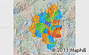 Political Map of Copan, lighten, semi-desaturated