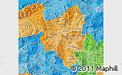 Political Shades Map of Copan