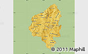Savanna Style Map of Copan, single color outside