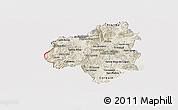 Shaded Relief Panoramic Map of Copan, cropped outside