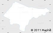 Silver Style Simple Map of San Jeronimo, single color outside