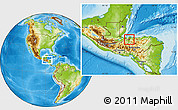 Physical Location Map of La Lima