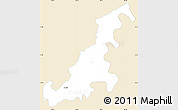 Classic Style Simple Map of La Lima, single color outside