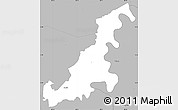 Gray Simple Map of La Lima