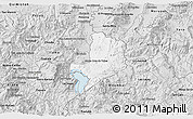 Silver Style 3D Map of Santa Cruz De Yojoa