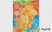 Political Shades 3D Map of Francisco Morazan