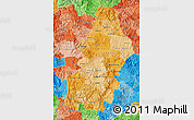 Political Shades Map of Francisco Morazan