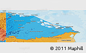 Political Shades Panoramic Map of Gracias a Dios