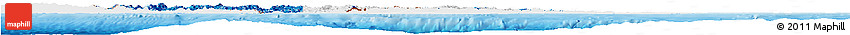 Flag Horizon Map of Honduras, single color outside, bathymetry sea, shaded relief sea, flag rotated