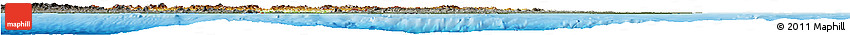 Physical Horizon Map of Honduras, darken, semi-desaturated, land only