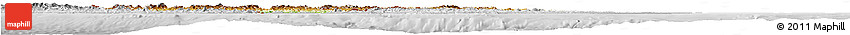 Physical Horizon Map of Honduras, lighten, desaturated
