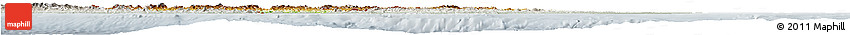 Physical Horizon Map of Honduras, lighten, semi-desaturated