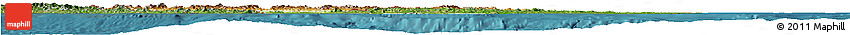 Physical Horizon Map of Honduras, satellite outside