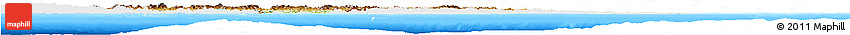 Physical Horizon Map of Honduras, single color outside, bathymetry sea