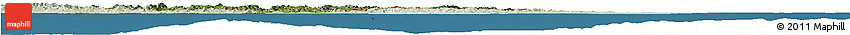 Satellite Horizon Map of Honduras, lighten, land only