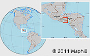 Gray Location Map of Colomoncagua