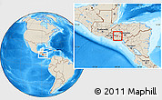 Shaded Relief Location Map of Colomoncagua