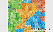 Political Shades Map of Intibuca