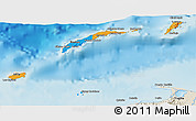 Political 3D Map of Islas de Bahia, shaded relief outside