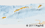 Political Shades 3D Map of Islas de Bahia, lighten