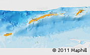 Political Shades 3D Map of Islas de Bahia, single color outside