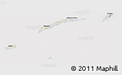 Shaded Relief 3D Map of Islas de Bahia, cropped outside