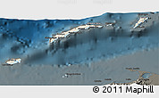 Shaded Relief 3D Map of Islas de Bahia, darken