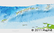 Shaded Relief 3D Map of Islas de Bahia, physical outside