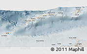 Shaded Relief 3D Map of Islas de Bahia, semi-desaturated
